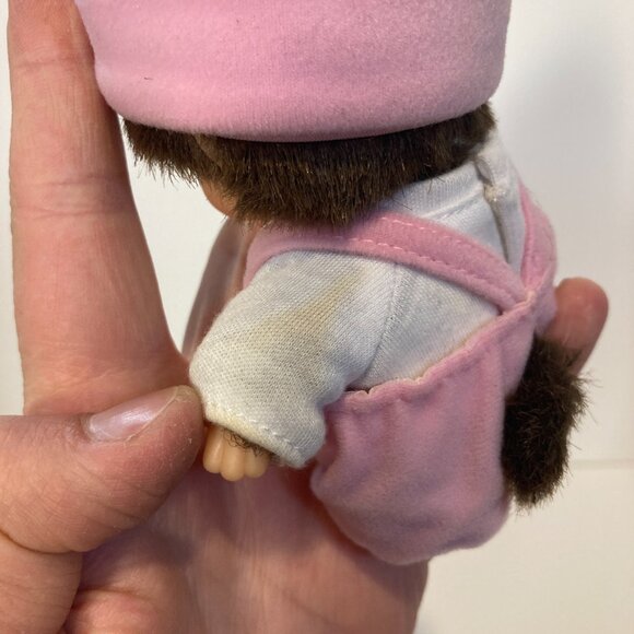 Bebichhichi Girl Bunny Rabbit Pink Limited Edition Sekiguchi Monchhichi Toy Doll - Picture 4 of 10